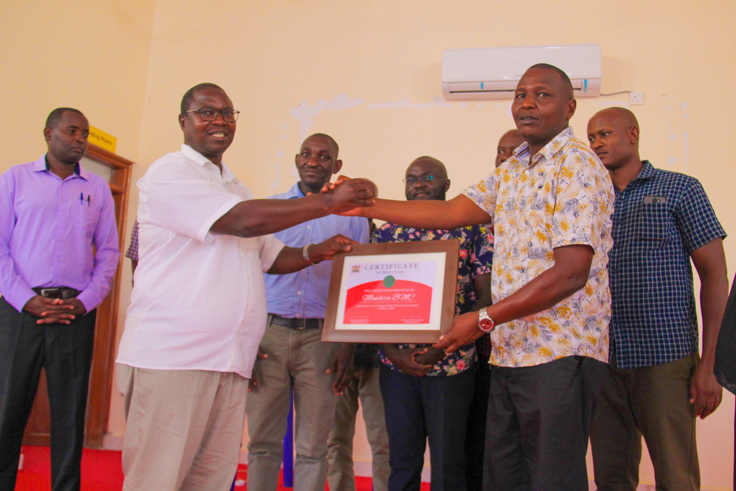Mandera Border Management Committee Inducted